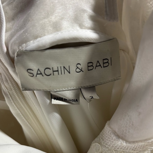 Anthropologie Bhldn Sachin & Babi Carrie Bridal White Jumpsuit Size 2 New - Picture 8 of 10